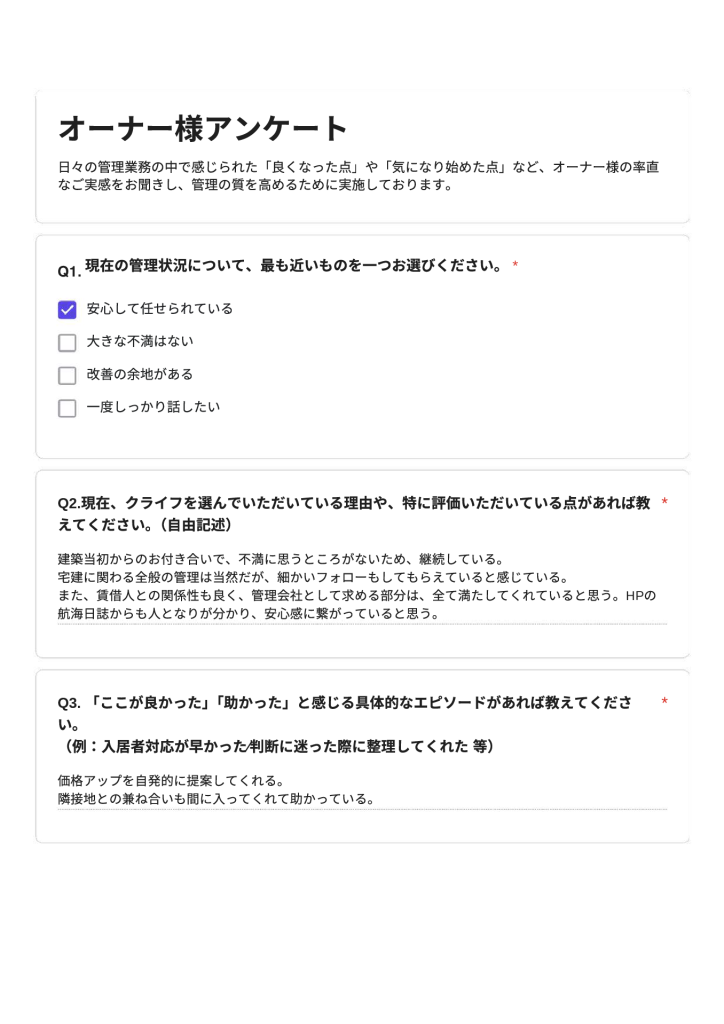 賃料アップの提案